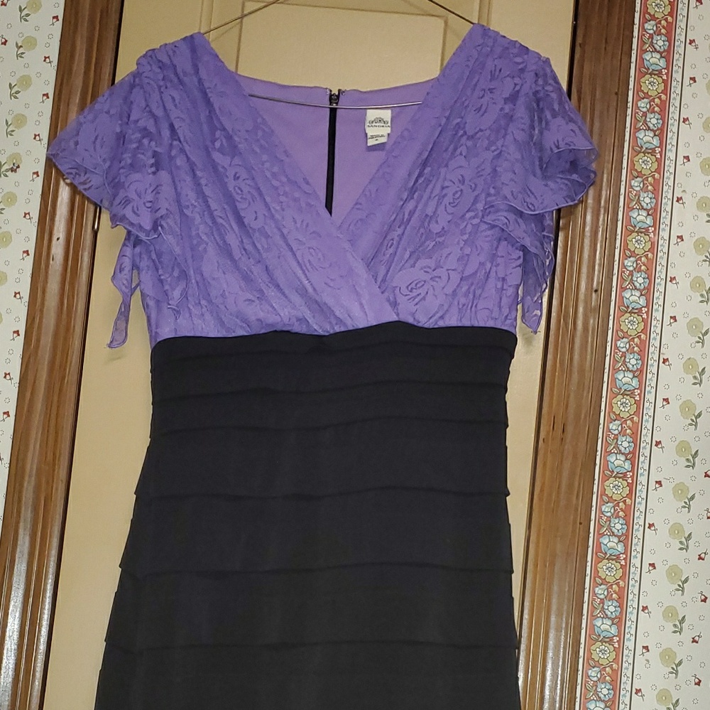 Purple and black Sangria dress size 8